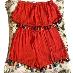 J for Justify Party Romper (NWT)